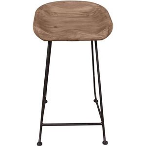 Dynamic24 Barkruk acacia massief barstoel barkruk keukenkruk bar bar bar stoel