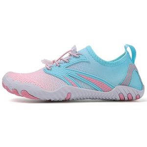 TEXSTYLE Heren Womens Blootsvoets Waterschoenen Sneldrogende Aqua Schoenen Unisex Zwemschoenen voor Mannen, Strand, Duiken, Surfen, Varen, Snorkelen Schoenen OMY21, Lichtblauw, 4 UK Wide