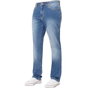 Enzo Mens klassieke rechte been stretch jeans basic werk denim broek alle taille maten