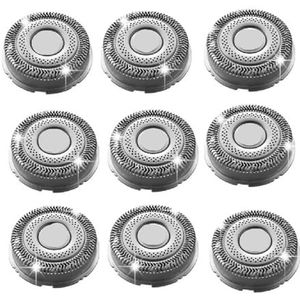 SH91 Vervanging Hoofd Voor Serie S9000 SP981X SP9820 Scheerapparaten | NanoTech Blades Systeem Compatibel Met SP986X SP9861 SP9863 (9 stks set)