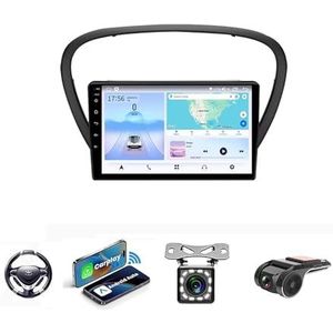 Android 13 2 DIN Autoradio Stereo 9 inch Screen voor Peugeot 607 2004-2010 GPS Navigatiesysteem FM AM RDS DAB+ Radio Carplay Android Auto Qualcomm BT 5.0 Dolby DTS(NF-2 4Core 2+32G)