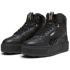 PUMA Karmen Rebelle Mid WTR Sneaker voor dames, Puma Black PUMA Black PUMA Goud, 40.5 EU