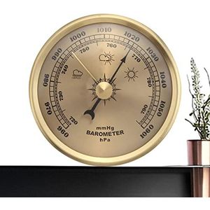 Barometers voor thuis - 3-in-1 binnen-buitenthermometer draadloos - Thermometer Hygrometer voor binnen, 70 mm vochtigheidsmeter Indicator Temperatuur- en vochtigheidsmonitor Bexdug