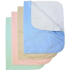 Wasbare bedpads/herbruikbare incontinentie-onderleggers 24x36-4 Pack - Blauw, Groen, Tan en Roze - Ideaal voor kinderen en volwassenen Groothandel Incontinentiebescherming