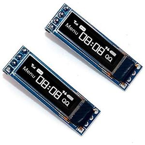 DollaTek 2 stks 0.69 inch 4pin OLED Display Module 96x16 3-5.5 V IIC Interface OLED Display Board voor Arduino