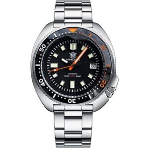 STEELDIVE SD1970C Zwarte Wijzerplaat Keramische Bezel Lichtgevende Duiken Heren Horloges NH35 Automatische 200 m RVS Sport Horloges, stalen band