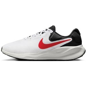 Nike Heren Revolution 7 hardloopschoen, wit vuur rood zwart foton stof, 6.5 UK, Wit Vuur Rood Zwart Foton Stof, 40.5 EU