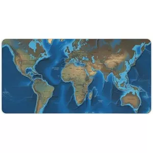 LL-COEUR Grote Kunstleer Waterbestendig Muismat Computer Kantoor Bureaulegger 2.8mm  800 X 400 X 28 Mm Grijs