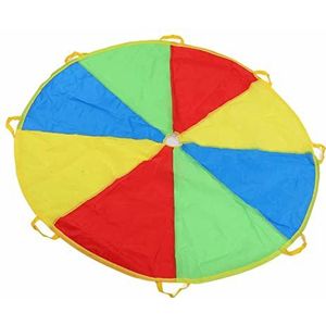 Polyester Stof Parachute, Duurzame Sportparachute, voor Meisje Jongen Kinderverjaardagscadeau 8 12 Kindertent Coöperatieve Spellen Verjaardagscadeau