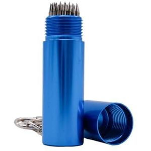 Leadrop Pool Cue Shaper Mini Biljart Stick Tip Tool met Sleutelhanger Compact Size Draagbare Herbruikbare Blauw