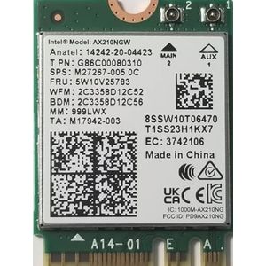 Intel AX210.NGWG with vPro, Bluetooth 5.2 Wireless Network Adapter Card Wi-Fi 6E