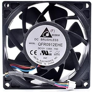 For Wire Fan - Brushless Axial Fan for PC and Electronics QFR0912EHE 12V 0.60A 90mm 4- LMNCBVYA