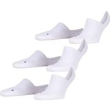 FALKE Cool Kick 3-Pack anatomische pluche zool functioneel garen multipack footies unisex wit - Maat 39-41