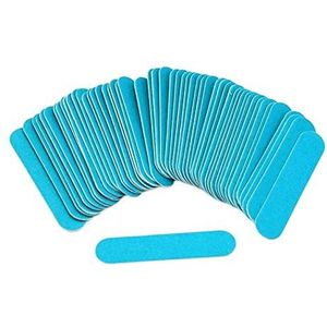 Een nagelsnijder 500 stuks dubbelzijdige houten nagelvijltjes for gellak, manicure en pedicure, veelkleurig(Blu)
