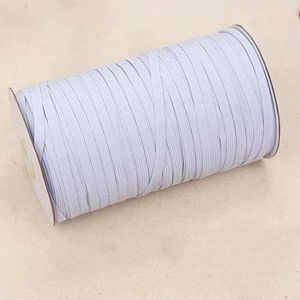 10-180M elastische band breedte 0,3-4,0 cm veelkleurig plat latex elastisch lint DIY naaien kledingstuk badpak broek rubberen rand-wit 0,6 cm -180 m