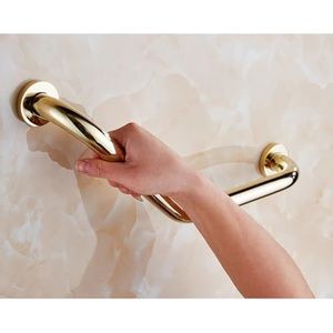 Badkamer handgreep gebogen badkamer grijper bar voor toilet kuip, messing balans leuning voor douche en badkuipen,135 ° Handicap veiligheidsrail accessoires voor ouderen, wandmontage Senior Ha