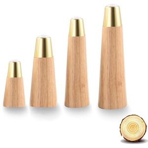 Meubels en benen 4 stuks houten meubelpoten massief houten bankpoten vervangende kastpoten moderne salontafel steunpoot for kast kledingkast tv-kasten nachtkastje (18 cm (Size : 18cm(7in))