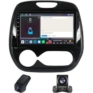Autoradio 2 Din Bluetooth met Carplay en Android Auto,geldt voor Renault Captur Kaptur 2016-2019 9inch met touchscreen stereo auto ondersteunt GPS stuurbediening Achteruitrijcamera(A,NF-1)