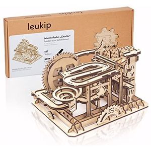 Leukip - Knikkerbaan Charlie - Modelbouw - Houten Puzzel - Unieke Speelervaring