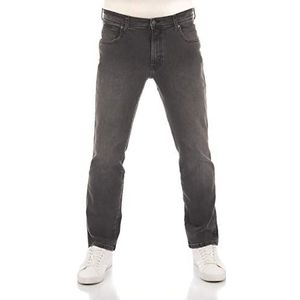 Wrangler Texas Jeans voor heren, regular fit, stretchbroek, authentiek, rechte jeansbroek, denim, katoen, zwart, blauw, grijs, w28, w29, w30, w31, w32, w33, w34, w36, w38, w40, w42, w44, Super Grey