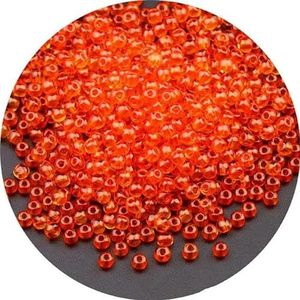2/3/4 mm transparant glas rocailles kleurrijke ronde spacer kralen voor doe-het-zelf sieraden armband maken accessoires-oranje 21-3,0 mm 15000 stuks