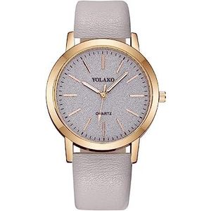 Polshorloge Polshorloges Quartz horloge met kleine wijzerplaat Leren band Polshorloge Luxe roestvrijstalen polshorloge voor dameshorloges Mode-stijl