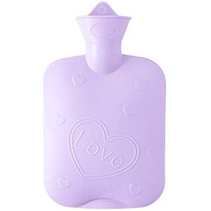 DieffematicRSD Warmwaterkruik Pvc Winter Warme Zak Warm Kompres Watervullende Warm Water Zak voor Hoofdpijn Kramp voor Nek Schouder Warm en Koude Therapie (Color : Purple)