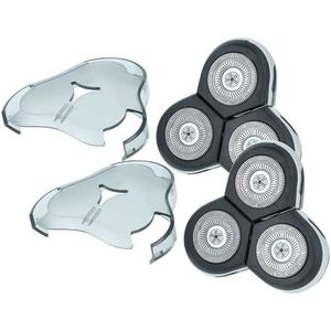 vhbw 2 x scheerkoppen vervanging voor Philips RQ12 Old Edition voor elektrisch scheerapparaat, zwart