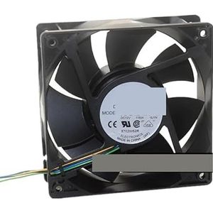 Koelventilator voor DELTA AFB1212SHE 12CM 12038 12V 1.60A 120X120X38MM 3200 RPM 4-pins dubbele kogellagers