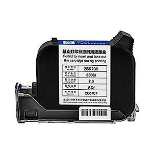 Handprinter, 12,7 mm meertalige mini intelligente inkjetprinter micro-logoprinter inkjetprinters for voedselverpakkingen voor draagbare inkjetprintercoderingsmachine (Color : Black quick drying, Siz