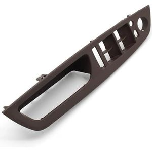 Auto-interieur Deurklink Met Lederen Cover Montage Set Voor B&MW X5 E70 2007-2013X6 E71 E72 2008-2014 LHD(Moka Front Left)