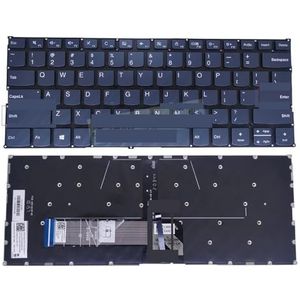 US UA Russisch Arabisch verlicht toetsenbord voor Lenovo Yoga 6-13ARE05 6-13ALC6 82FN 82ND Laptoptoetsenbord PD4SB SN20Q40597 SN20Q40688(US Blue Light)