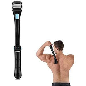 Elektrisch rugscheerapparaat voor heren, ontharingsscheerapparaat, opvouwbaar, ergonomische handgreep, opvouwbaar ontwerp, 180 graden, pijnvrij, opvouwbaar ontwerp voor mannen en vrouwen