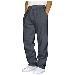 Heren Y2K Wijde Katoenen Joggingbroek Elastische Taille Wijde Pijpen Sportbroek Lange Joggingbroek Heren Heren Joggingbroek Sportbroek Met Zakken joggingbroek(Dark gray,3XL)