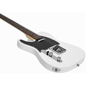 DIMAVERY TL-601 elektrische gitaar LH, wit | Elektrische gitaar voor linkshandigen
