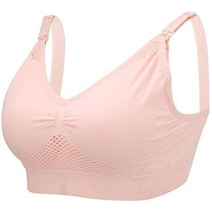 Zerodis Zwangere Womens Front Opening Moederschap Nursing BH Borstvoeding Ondergoed voor Borstvoeding Comfort Naadloze Gewatteerde BH