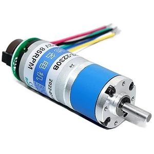 CM22-2230B 12V 24V DC Miniatuur Planetaire Transmissiemotor 22 mm met Encoder Hoog Koppel van lage tot Hoge Snelheid (Maat: 144RPM, Kleur: 12V)