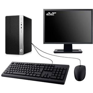 PC HP ProDesk 400 G5 MT Monitor 22 inch Intel I3-8100 RAM 32 GB SSD 960 GB W11 WiFi (gereviseerd)