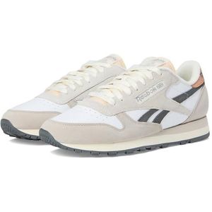 Reebok Unisex Classic Leather Sneakers, Witte maansteen grijs 5, 45/45.5 EU