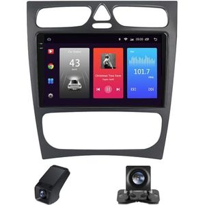 Android 13 Autoradio geldt voor Mercedes Benz C Class S203 CL203 W203 2000-2004 9 inch Touchscreen Autoradio met Wireless Carplay Android Auto Navi GPS Bluetooth RDS Radio AM/FM(A,NF-2)