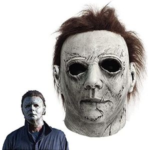 Michael Myers Halloween Horror Kills Masker Film Cosplay Luxe Reality Show Killer Latex Kostuum Prop Accessoires (wit) (style1)