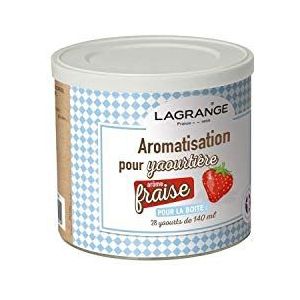 Lagrange 425g pot aardbeiensmaak voor yoghurtmaker 380320