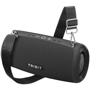 Tribit StormBox Lava Draagbare Bluetooth-speaker, 80W, 24u speeltijd, IP67 waterdicht, BT 5.4, aangepaste EQ, XBass, ingebouwde microfoon, TWS-koppeling voor camping/strand/feest/outdoor