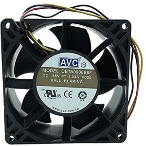 AVC DBTA0938B8F 9CM 9238 DC48V 4-wire PWM Inverter Server Cooling Fan