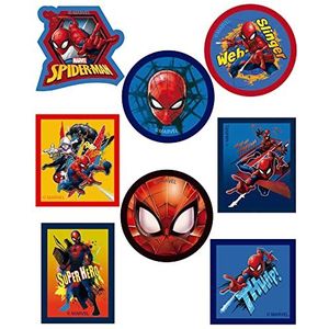 8 x zeefdrukpatches om op kleding te strijken, voor reparatie en decoratie van broeken, jassen, truien, rugzakken (Spiderman2)