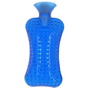 OIFAODAO, Warmwaterflessen Top Premium warmwaterkruik Ideaal for pijnverlichting Warm en koud Mini Watehot Waterfles Heetwaterzak,Warmwaterkruik(Blu)