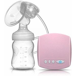 Elektrische borstpomp draagbare anti-overloop ultra stil en pijnvrij borstpompen BPA-vrij stil (kleur: roze)