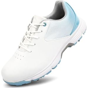 SDEQA Dames golfschoenen met 7 spikes, waterdichte, ademende golfsporttrainingsneakers voor buiten,B,36 EU