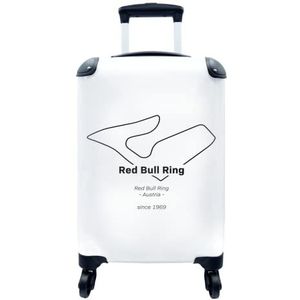 MuchoWow® Koffer - Red Bull Ring - Formule 1 - Circuit - Past binnen 55x40x20 cm en 55x35x25 cm - Handbagage - Trolley - Fotokoffer - Cabin Size - Print