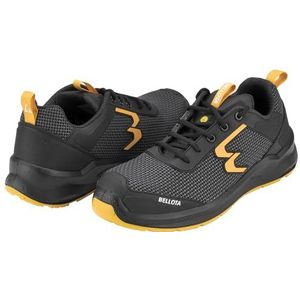 Bellota Veiligheidsschoenen voor volwassenen, uniseks, zwart/geel, maat 39, Zwart Geel, 39 EU